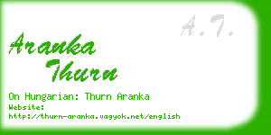 aranka thurn business card